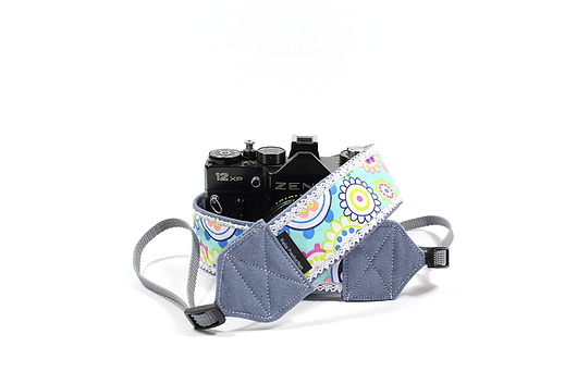 Pasek do aparatu Koronka i Kwiaty camera strap RękaProduction