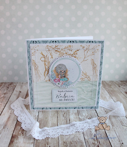 kartki scrapbooking Kartka na Dzień Babci Grannie 4 GOTOWA