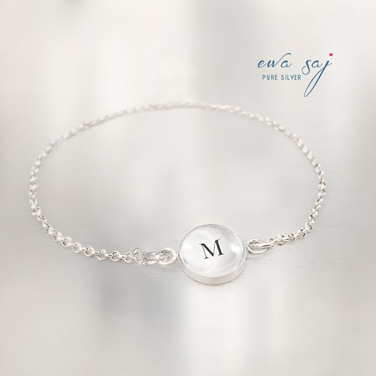 Personalizowana bransoletka A-Z - silver 925 Ewa Saj  Silver