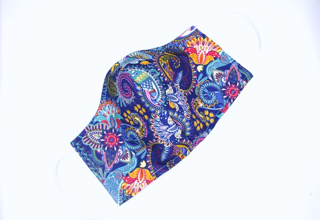 Maseczka spacerowa, ochronna z filtrami Indii Blue Lets Woof