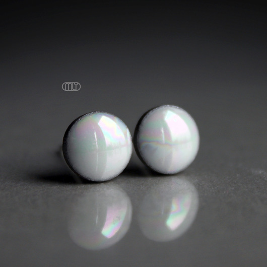 Mini Perłowe 6mm/stal chirurgiczna/ Magda Łysiak