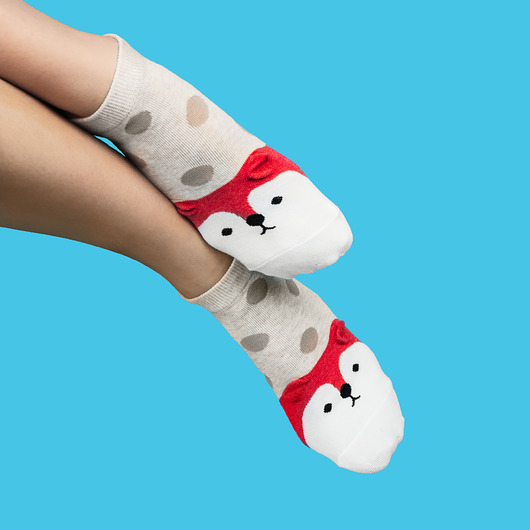 Skarpetki w kropki z liskiem CandySox