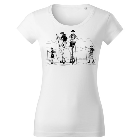 t-shirt damskie Tatra Art by Sasadesign wędrówki pod Giewontem
