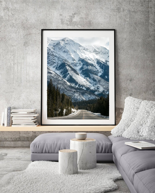 fotografia PLAKAT  zimowy górski krajobraz góry