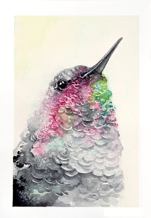 Koliber #3 - plakat, reprodukcja 20x30cm Karolina Kijak