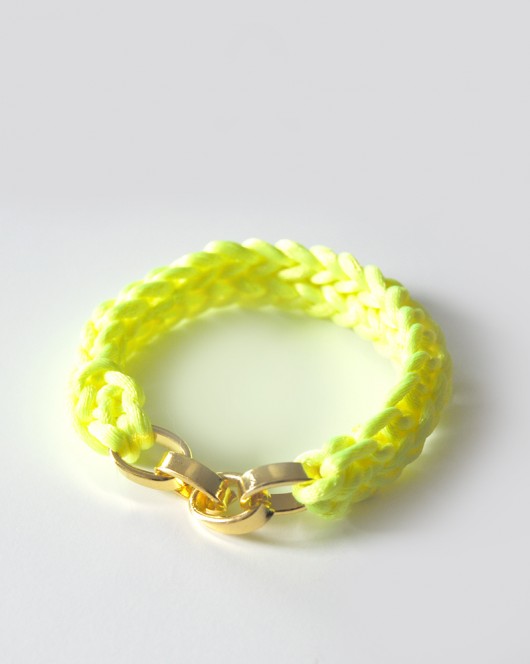 Chain Knitted Bracelet Roboty Ręczne