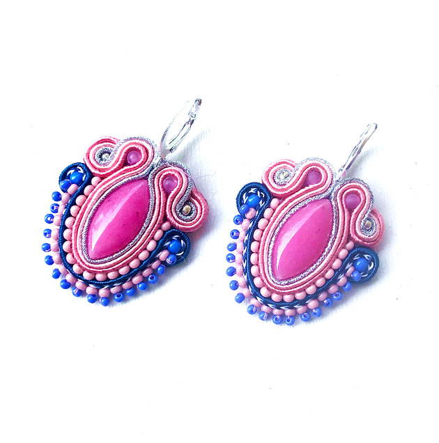 kolczyki soutache Sutaszowe kolczyki COSTA BLANCA _ kolekcja 2025