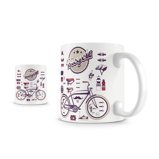 kubki Kubek 330 ml, rowerowa pasja