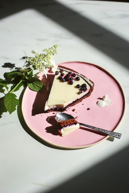 patery i talerze Ceramiczny talerz śniadaniowy różowy