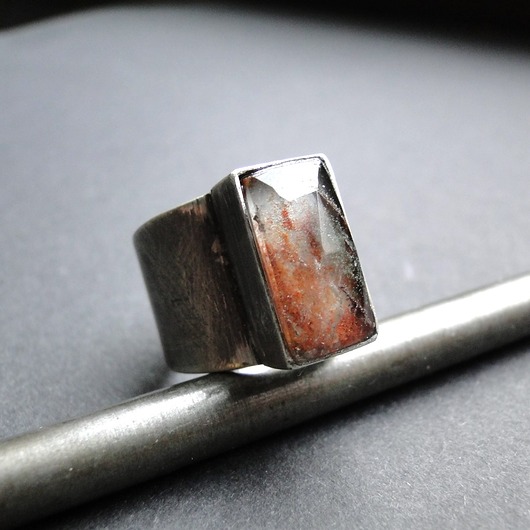 pierścionki srebrne Pierścień Herkimer