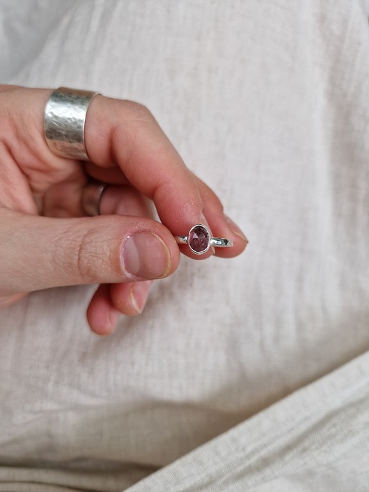 pierścionki srebrne Pierścionek srebrny SPINEL / r. 11