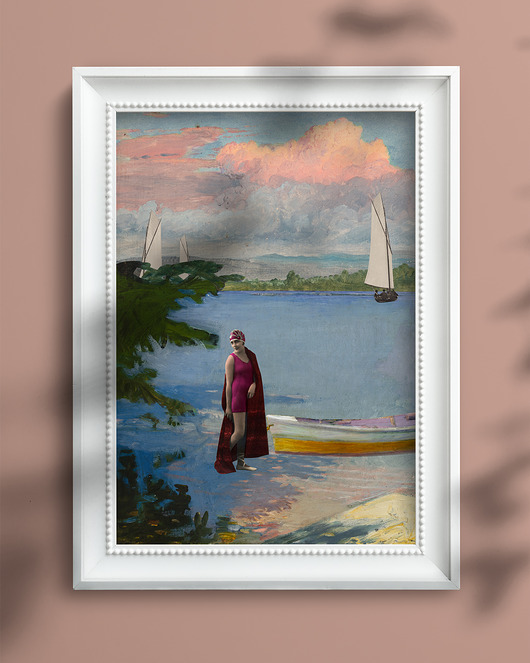 plakaty Kolaż, plakat dekoracyjny MAZURY