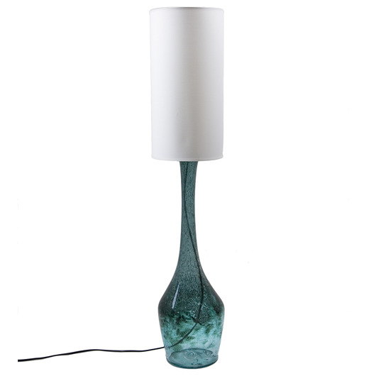 lampy stołowe Lampa stołowa szklana turkusowa ANGEL LGH0171