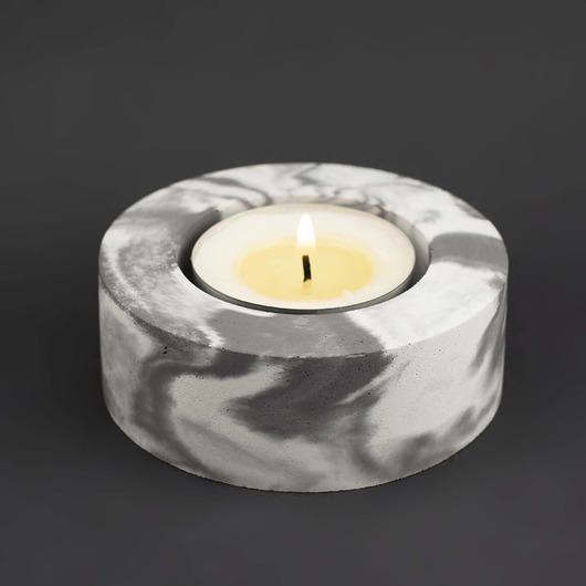 świeczniki i świece Świecznik z betonu na duży tealight
