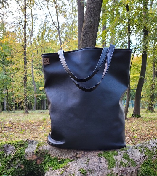 torby XXL Mega shopper duża torba czarna na zamek