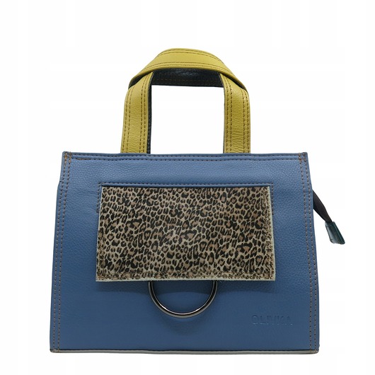 torby na ramię Torebka damska do ręki, skóra naturalna, regulowany pasek eko OLIVKA