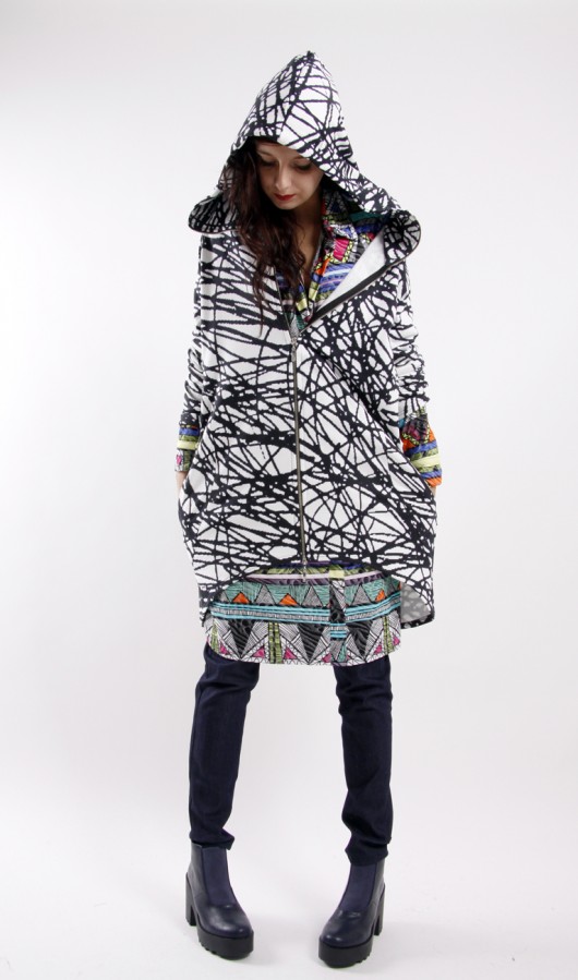 bluza z kapturem damska Macosa LooseBlouse Pix