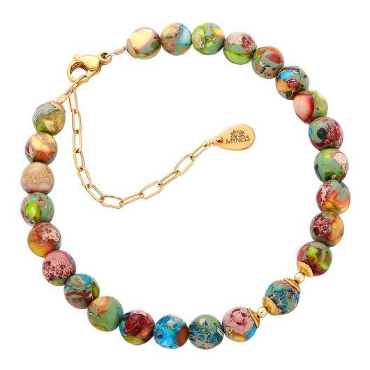 bransoletki z kamieni naturalnych Bransoletka z kamieni naturalnych - jaspis cesarski