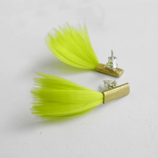 kolczyki z piórami PIÓRKO kolczyki