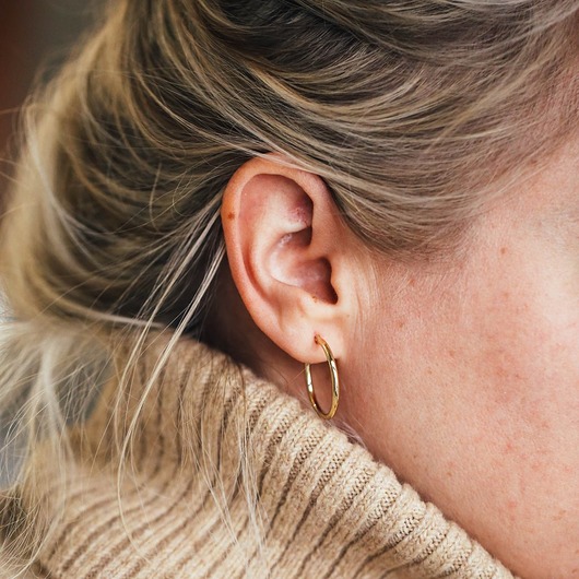 kolczyki pozłacane Kolczyki pozłacane Cudne koła hoop