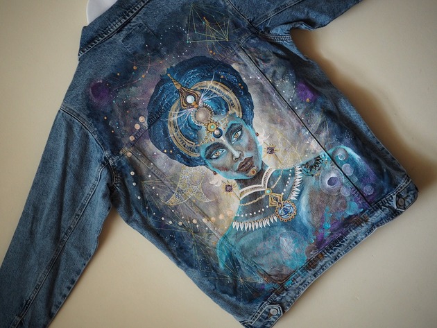 kurtki damskie NA ZAMÓWIENIE Malowanie kurtki dowolny wzór