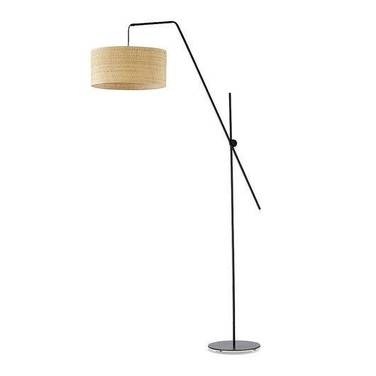 lampy podłogowe Rattanowa lampa stojąca z regulowanym ramieniem w stylu boho BILBAO BOHO