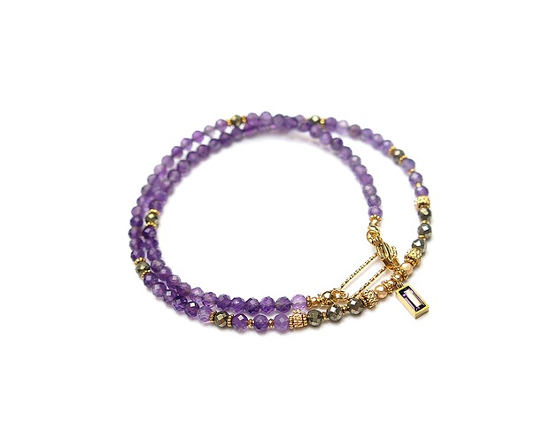 chokery Ametysty vol. 16 /choker/ naszyjnik - Szlachetna kolekcja /13.10.25/