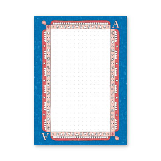 notatniki i albumy Notes w Kropki A6 Ilustracja Karta do Gry