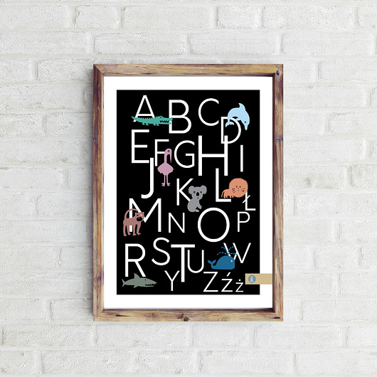 Plakat ALFABET HI LITTLE