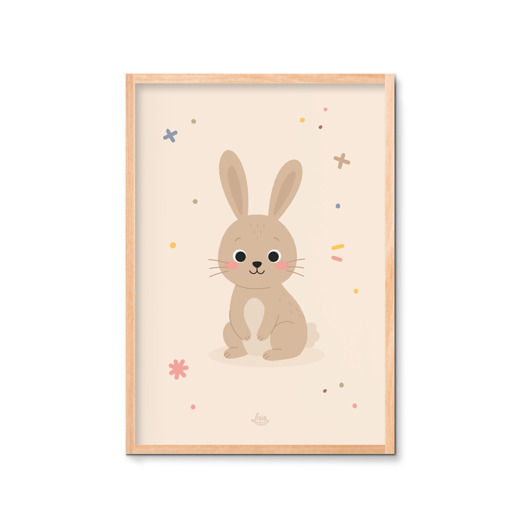 plakaty Królik plakat Montessori