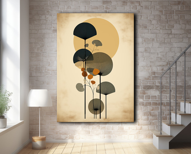 plakaty Tropikalne liście - Plakat - Loft, Minimalizm