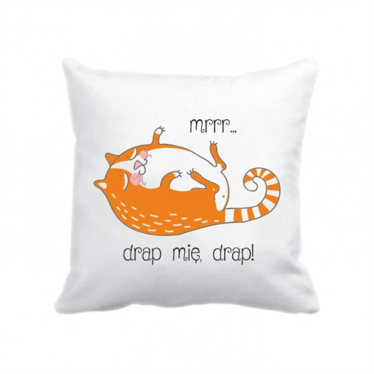 poszewka. mrrr... drap mię, drap Love Life and Forest