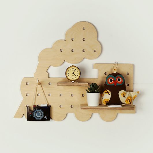 regały i półki Półka pegboard lokomotywa