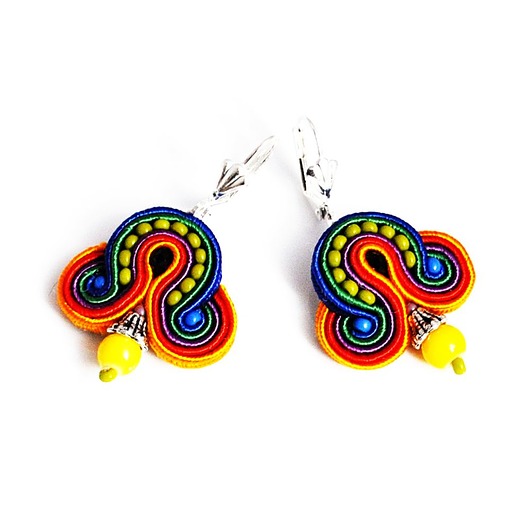 kolczyki soutache Sutaszowe kolczyki ANGELS