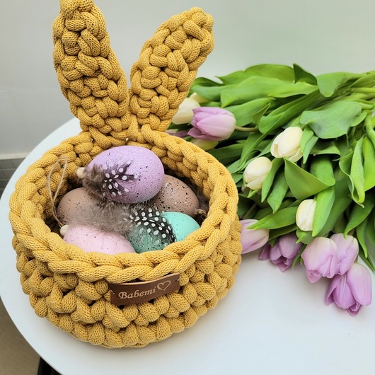 koszyki wielkanocne Koszyczki wielkanocne z uszami " The Ester Bunny"