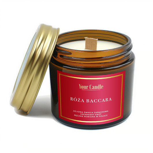 świece zapachowe Świeca zapachowa sojowa Róża Baccara 120ml- Your Candle