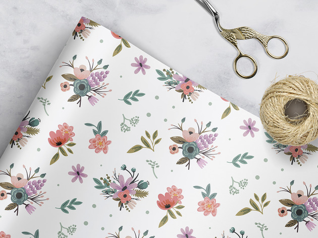 akcesoria różne papier do pakowania - bukiet  055 biały