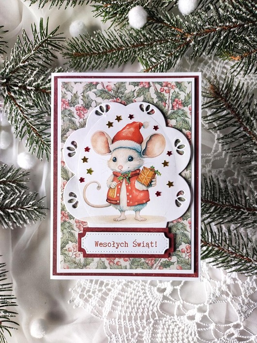 kartki świąteczne Kartka Okolicznościowa: Myszka