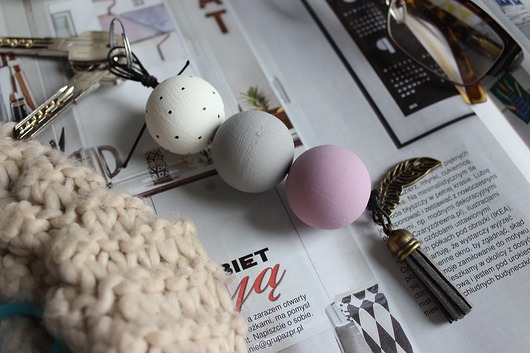 Brelok do kluczy kule Little Wood Bunny