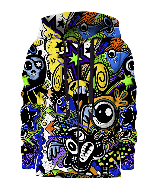 bluzy dla dziewczynki Bluza Zamek Dziewczynka DR.CROW Doodle