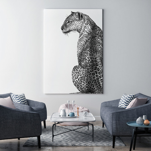 grafiki i ilustracje Pantera siedząca