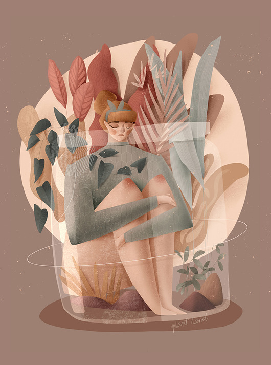 grafiki i ilustracje Ilustracja PLANT LAND
