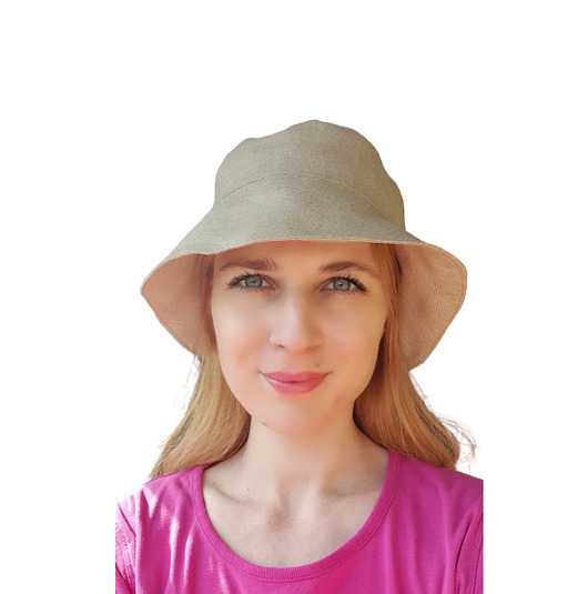 kapelusze damskie Bucket hat kapelusz kubełkowy czapka rybacka składany kapelusz  beżowy