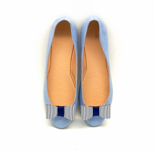 klipsy do butów Klipsy do butów Coquet-Kokardki 3D S/Navy Blue