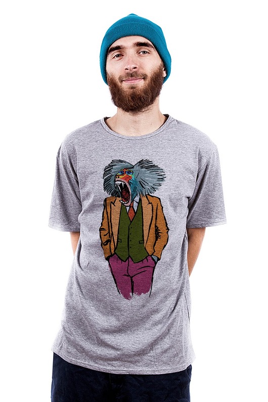 T-shirt męski 'pawian' dziendobry