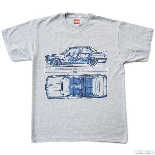 t-shirty męskie koszulka BMW 3 GRAY tshirt