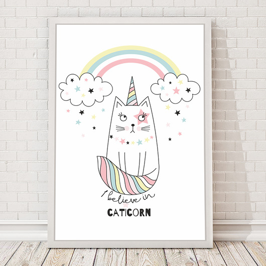 PLAKAT, OBRAZEK Caticorn Dekoracjan