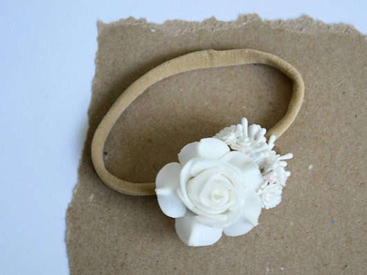 FairyBows Opaska wianuszek w stylu boho FairyBows