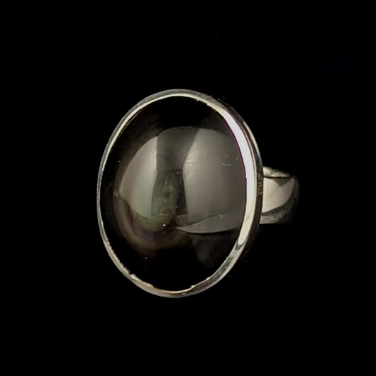 pierścionki srebrne Pierścionek Obsydian tęczowy