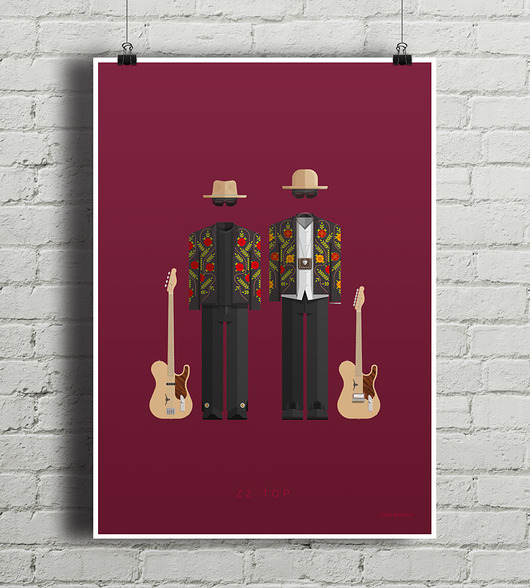 Plakat ZZ Top  minimalmill